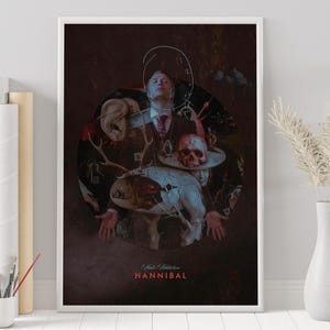 Póster de Hannibal - Póster personalizado - Póster minimalista de la serie - Póster vintage de la serie - Impresión de arte mural - Decoración del hogar - Regalo