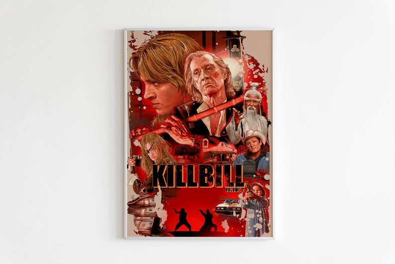 Kill Bill Movie Poster – Quentin Tarantino, Retro Wall Art - Etsy Canada