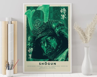 Póster de la serie de televisión Shogun: Impresión minimalista de arte mural