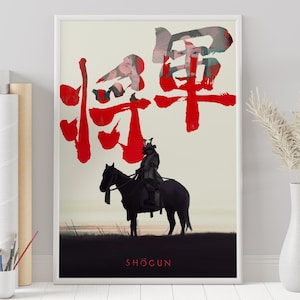 Pôster Shogun - Shogun - Pôster personalizado - Pôster minimalista de série de TV - Pôster vintage de série de TV - Impressão de arte de parede - Decoração para casa - Presente