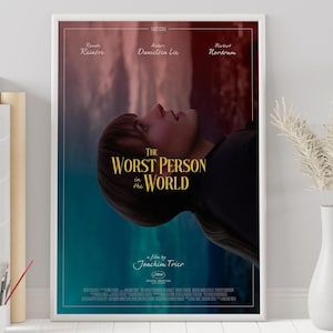 The Worst Person in the World Poster - Custom Poster - Minimalist Movie Poster - Vintage Movie Poster - Wall Art Print - Home Decor - Gift