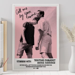 Call Me By Your Name Poster - Luca Guadagnino - Minimalist Movie Poster - Vintage Retro Art Print - Custom Poster - Wall Art - Home Decor