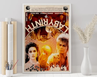 Labyrinth Movie Poster: Jim Henson Film, Vintage Wall Art