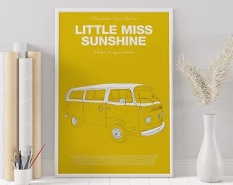 Little Miss Sunshine Movie Poster: Minimalist Wall Art Print