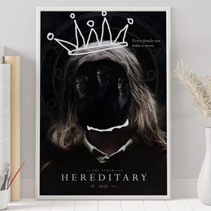 Cartaz do filme Hereditário: Filme de Ari Aster, Arte de parede minimalista