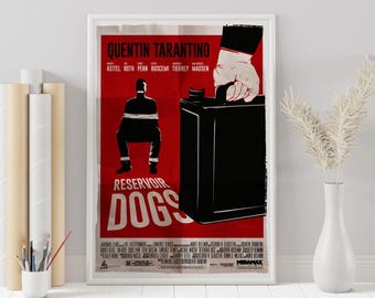 Stausee Hunde Poster - Quentin Tarantino - Individuelles Poster - Minimalistisches Filmplakat - Vintage Filmplakat - Wand Kunst Druck - Wohnkultur