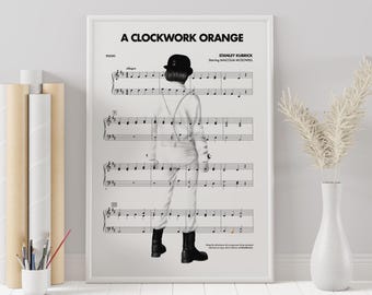 Póster de La Naranja Mecánica: Impresión artística de la película de Stanley Kubrick