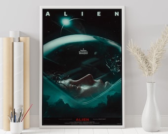 Póster de la película Alien: Ridley Scott, impresión artística minimalista