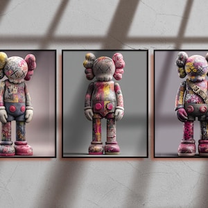 Graffiti Hypebeast Poster,set of 3,Printable KAWS Graffiti Poster,Hypebeast Toys,Hypebeast Sneaker, Sneaker Prints,DIGITAL DOWNLOAD