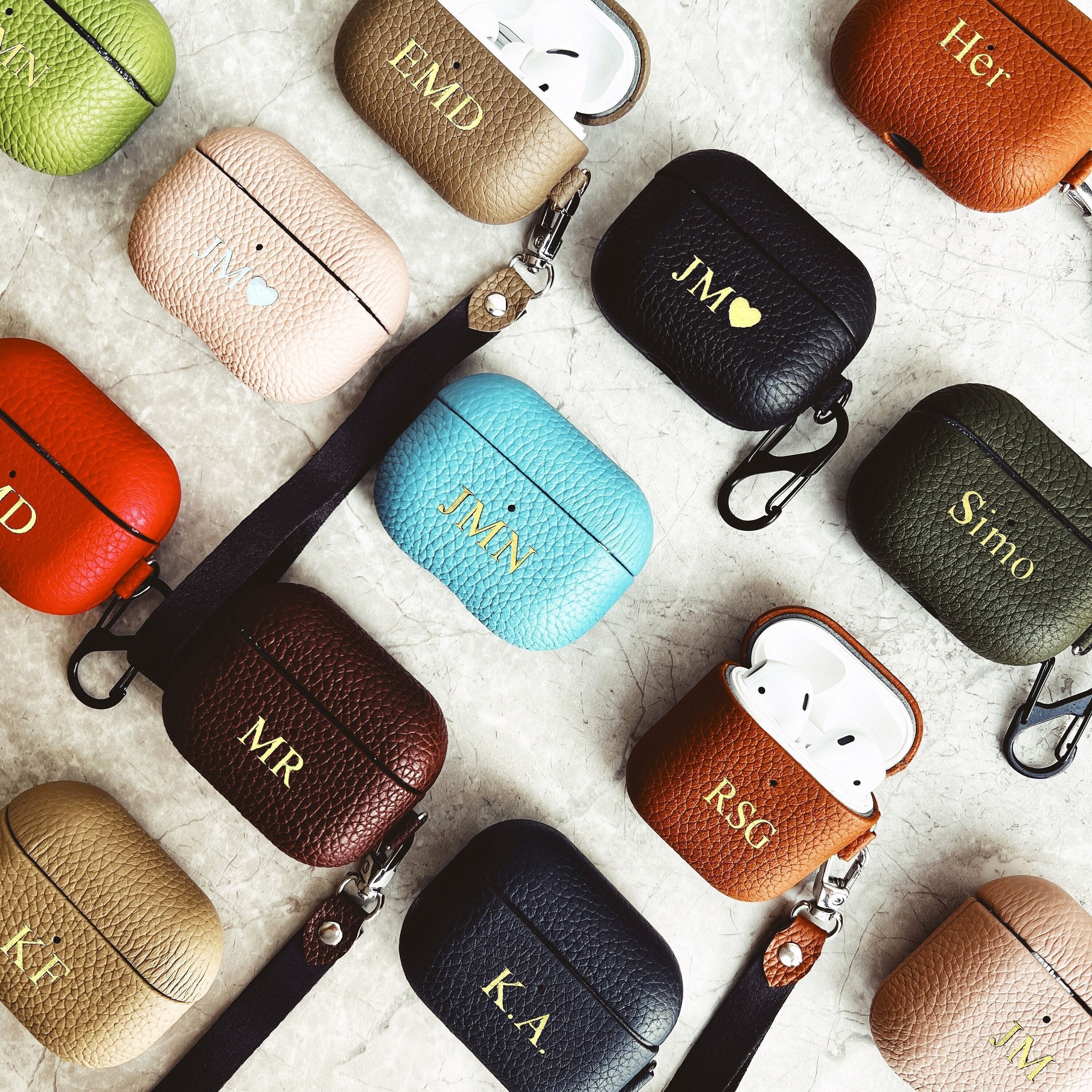 Brown Monogram Airpods Case - Small Print – MikesTreasuresCrafts