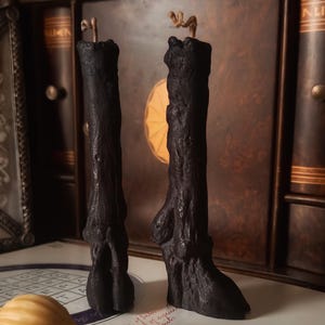 Cloven Goat Hoof Candle Sculpted candle, Wild Hunt, Krampus, Pan, The horned god, Baphoment Black Philip Protection magick