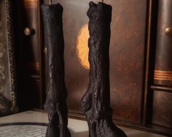 Cloven Goat Hoof Candle Sculpted candle, Wild Hunt, Krampus, Pan, The horned god, Baphoment Black Philip Protection magick