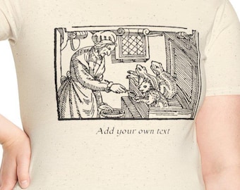 Witch Graphic A Witch Feeds Her Familiars 1579, Personalized Witch Shirt, Customizable Familiar Tshirt,