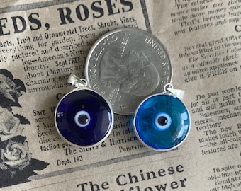 Evil Eye Pendant | Evil eye protection charm | Minimalist Jewelry.