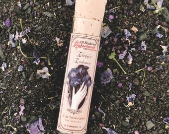 Elegy's Embrace, Victorian inspired incense, herbal incence, violet incense, Veil thinning incense, Antiquarian incense, memento mori