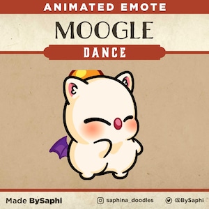 Final Fantasy Moogle Dance Animated Emote | Discord, Twitch, etc.