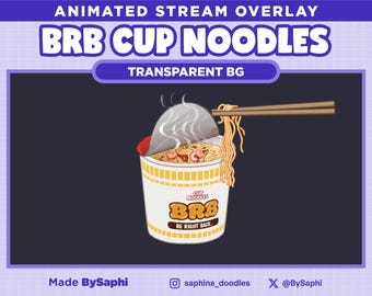 BRB Matcha Animated Twitch Stream Overlay, Be Right Back Screen ...