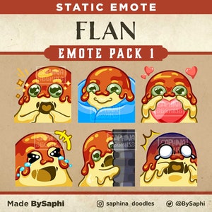 Final Fantasy Flan Monster Emote Pack 1 | Twitch, Discord, etc.