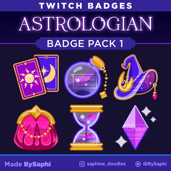 FFXIV Astrologian Sub/Bit Badges | Twitch