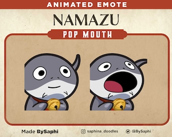 FFXIV Namazu Pop Mouth Animated Emote Sticker | Discord, Twitch, etc.
