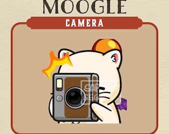 Gesto animado de cámara Moogle de Final Fantasy / Twitch, Discord, etc.