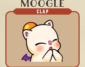 Final Fantasy Moogle Clap Animated Emote | Twitch, Discord, etc.