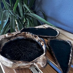 Handmade Ceramic Mezze Plates, Unique Plates, Dining Kitchen Home, 3 Pieces.
