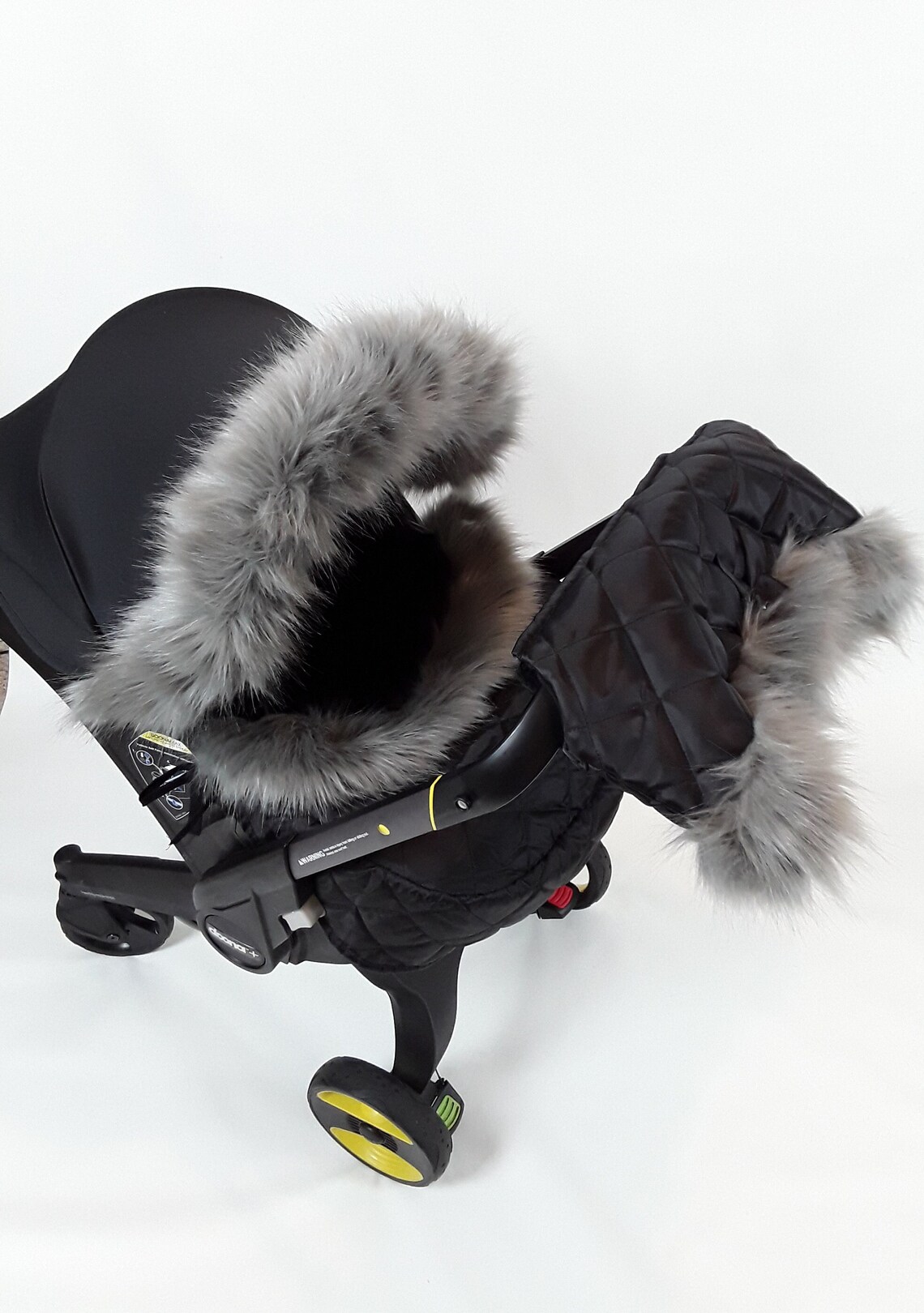 Doona Car Seat Stroller Doona Winter Kit in Foggy Grey Fur Etsy UK