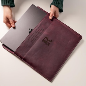 Handmade bag for laptop, leather laptop bag, personalized bag for laptop, leather macbook case, women laptop bag