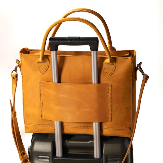 Travel tote bag for women, Leather travel bag gift for women, Personalized birthday gift, Everyday handbag for women, Leather tote bag