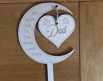 Personalised Fathers Day Memorial