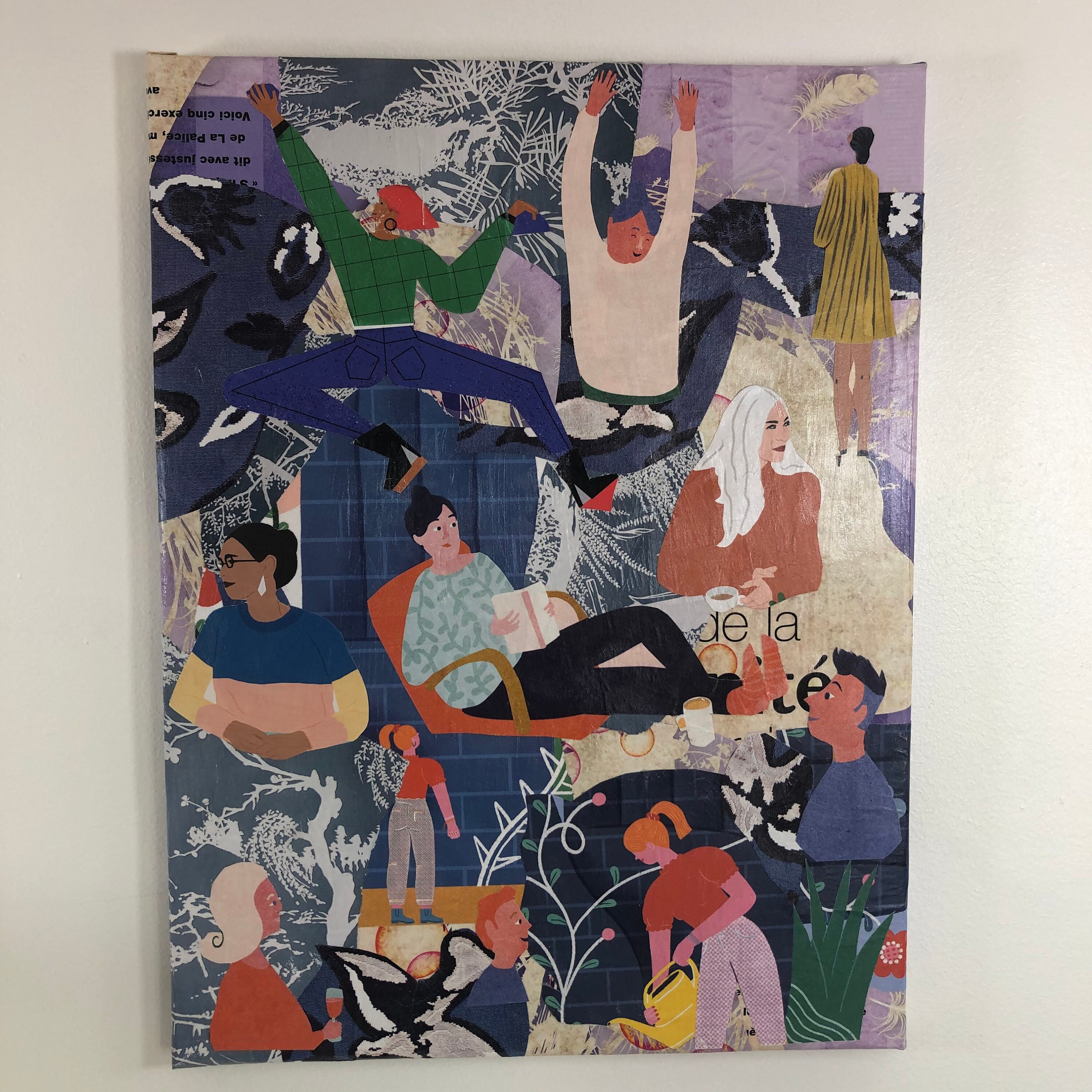 Tableaux Collage Toile Tendue 2509