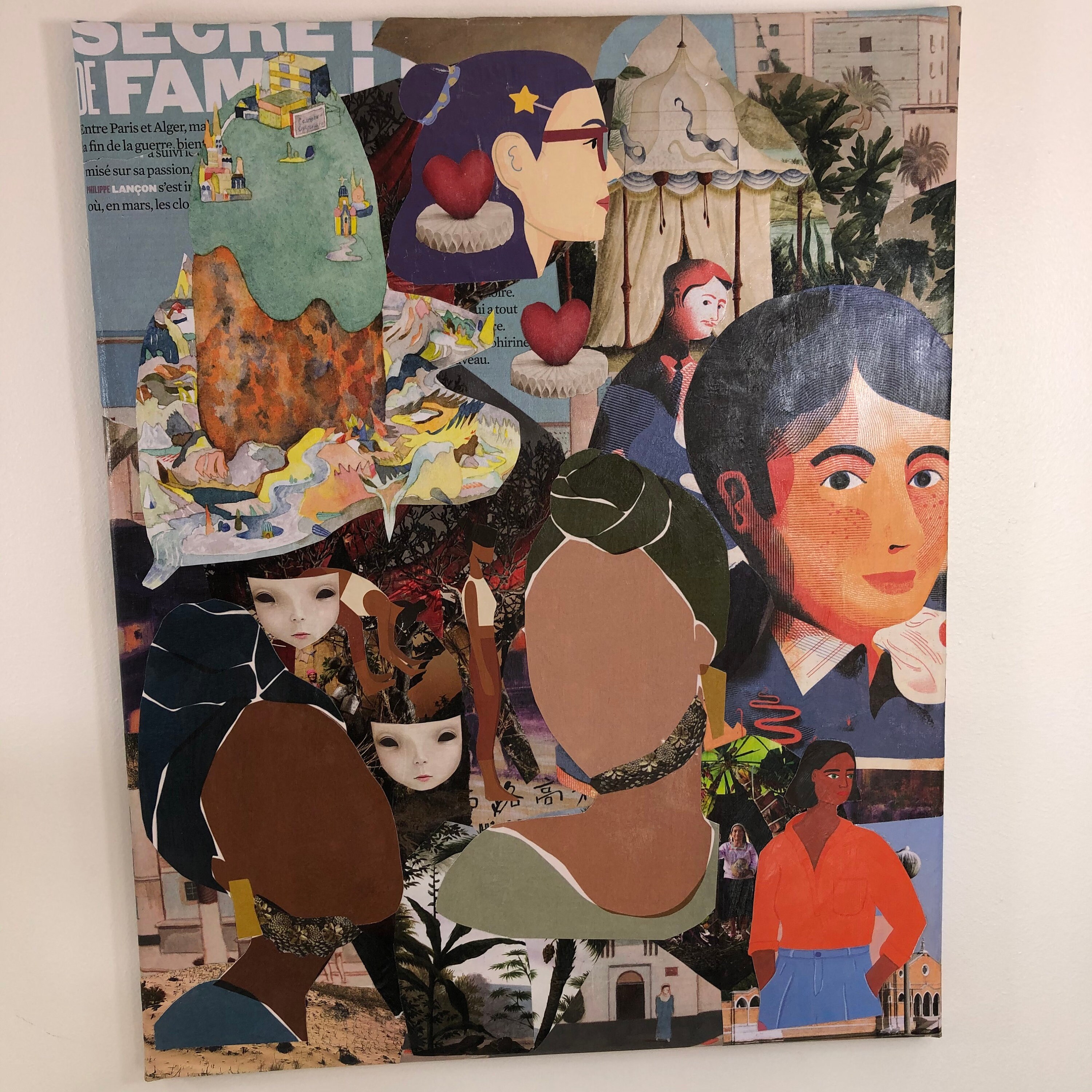 Tableaux Collage Toile Tendue 2562