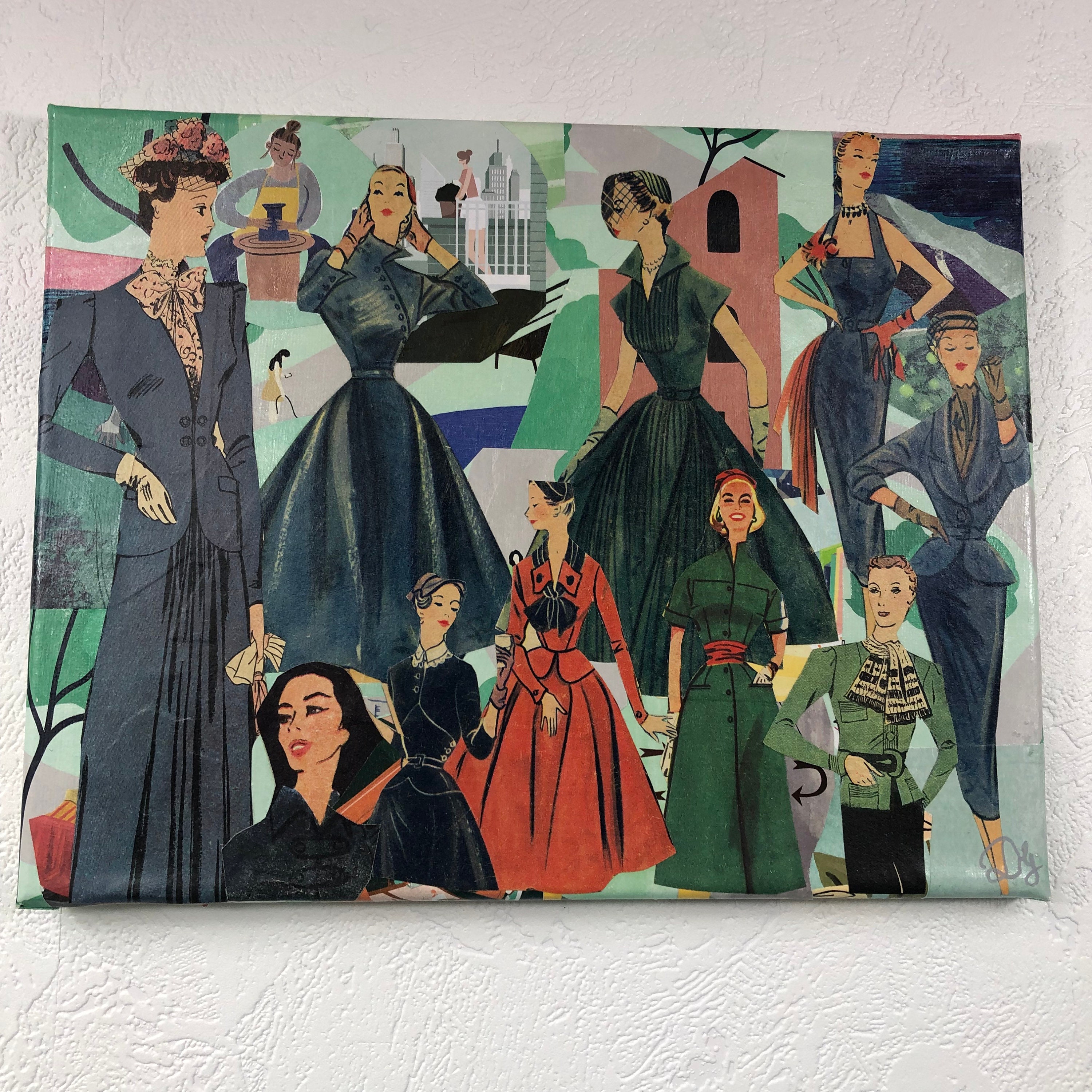 Tableaux Collage Toile Tendue 1382