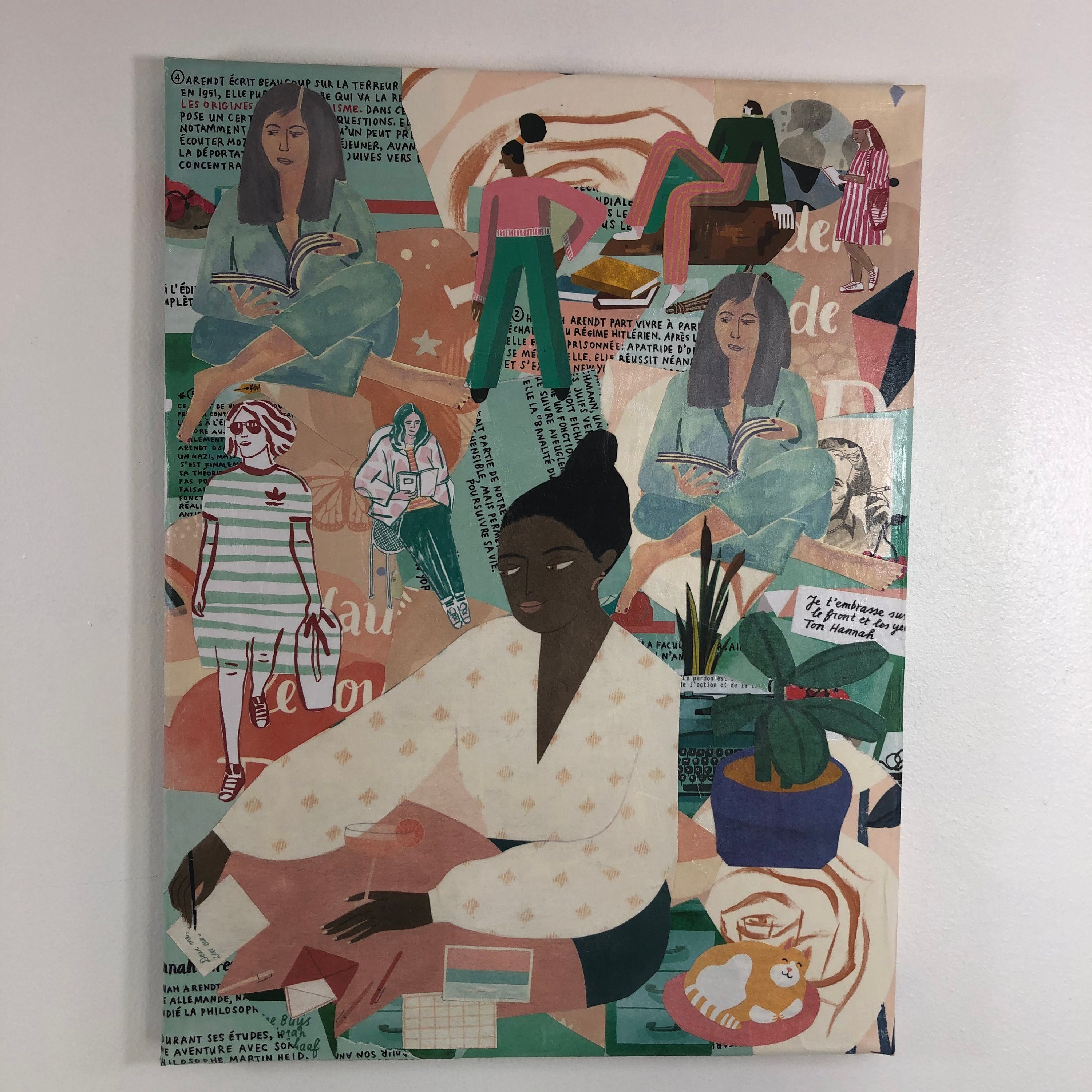 Tableaux Collage Toile Tendue 2513