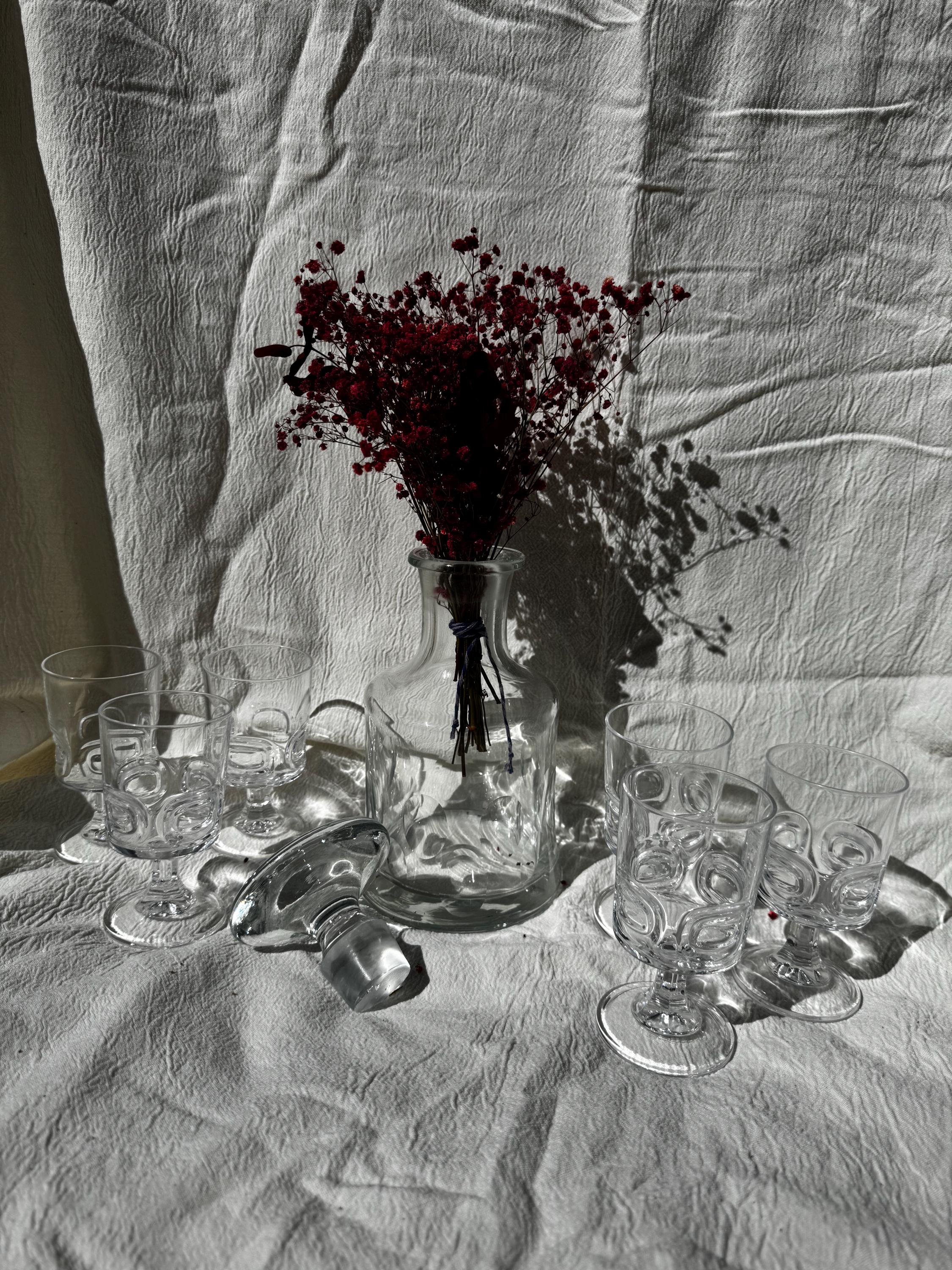 4 Anciens Verres à Pied Art Déco H 13 cm - Vintage French Finds 4 Anciens Verres à Pied Art Déco H 13 cm - Vintage French Finds