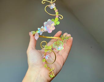 Bracciale in oro rosa e verde