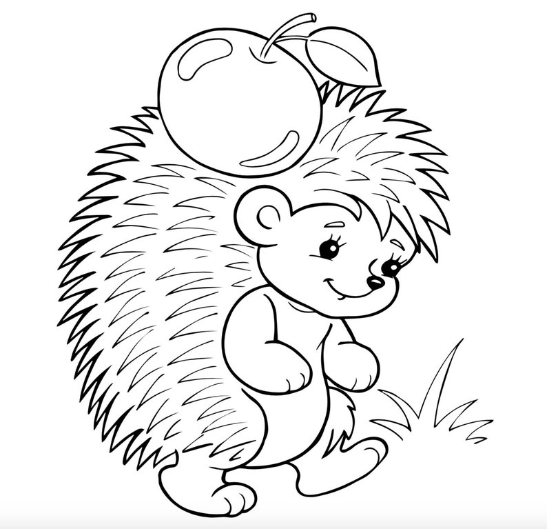 100 Kids Animal Coloring Pages - Etsy