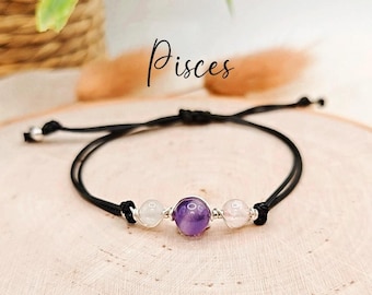 Pisces Zodiac Bracelet Pisces Horoscope Bracelet Pisces star sign Pisces zodiac jewellery Pisces gift Pisces birthstone gemstone Bracelet