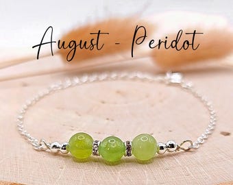 August birthstone Bracelet Peridot Bracelet August Gemstone bracelet August Birthday Bracelet Leo bracelet Virgo crystal bracelet