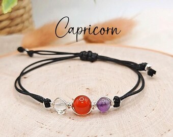 Capricorn Zodiac Bracelet Capricorn Horoscope Bracelet Capricorn star sign Capricorn zodiac jewellery Capricorn gift Capricorn birthstone