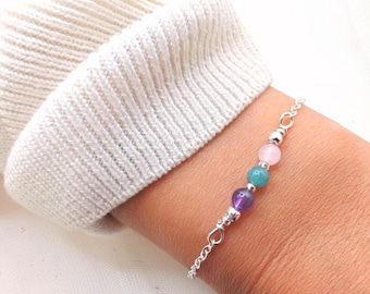 Aquarius bracelet • Zodiac Bracelet • Star Sign Jewellery • Astrology bracelet • Zodiac Jewellery • Birthstone jewellery • Silver Bracelet