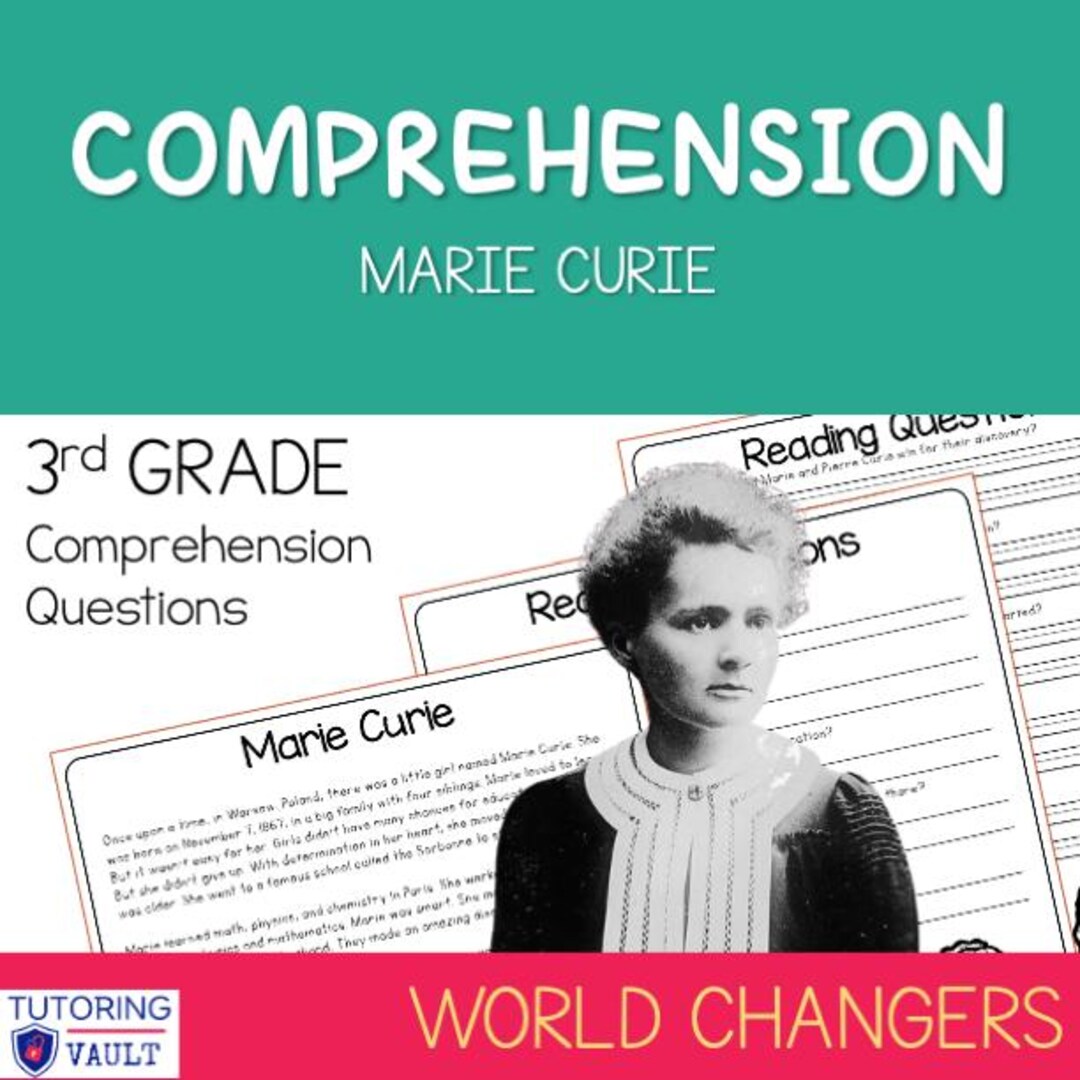 Marie Curie | Scaffolded Reading Comprehension - Etsy