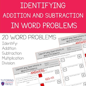 Addition and Subtraction Word Problem Solving Worksheet