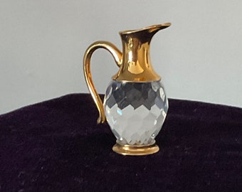 SWAROVSKI MINIATURE JUG glass pitcher/ewer/decanter