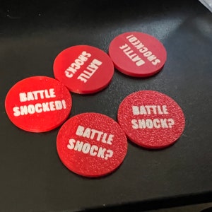 Battle Shock Tokens - 3d Printed