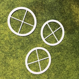 Warmachine 3” Cloud Templates - 3d Printed