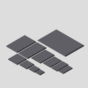 Square & Rectangular Blank Bases 3d Printed image 1