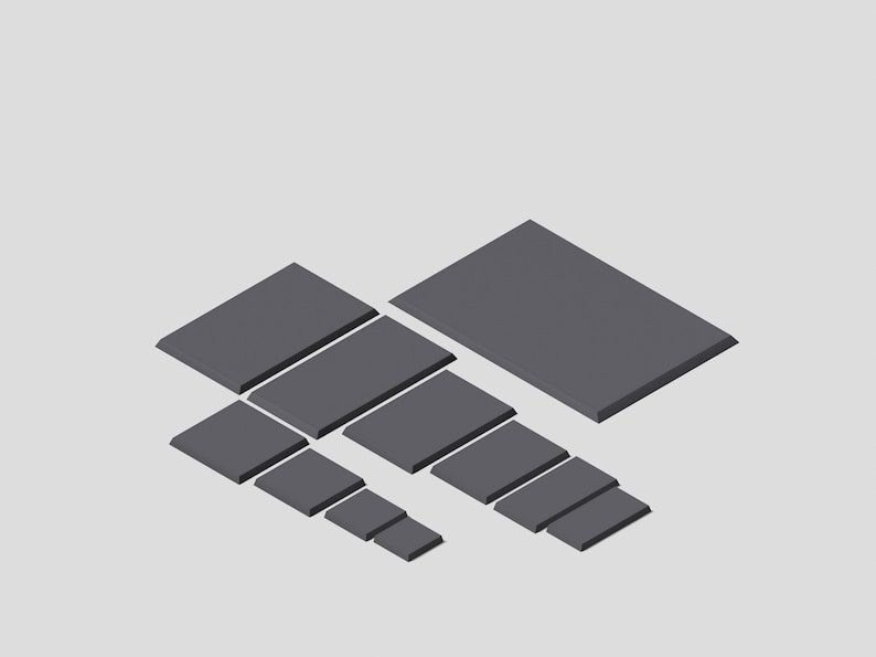 Square & Rectangular Blank Bases 3d Printed image 1