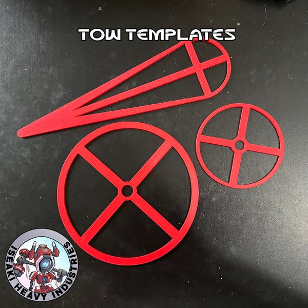 Blast & Flame Templates - 3d Printed